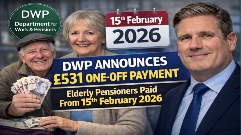 DWP £531 one-off payment for elderly pensioners