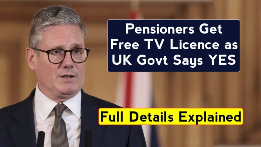Free TV Licence for Pensioners UK