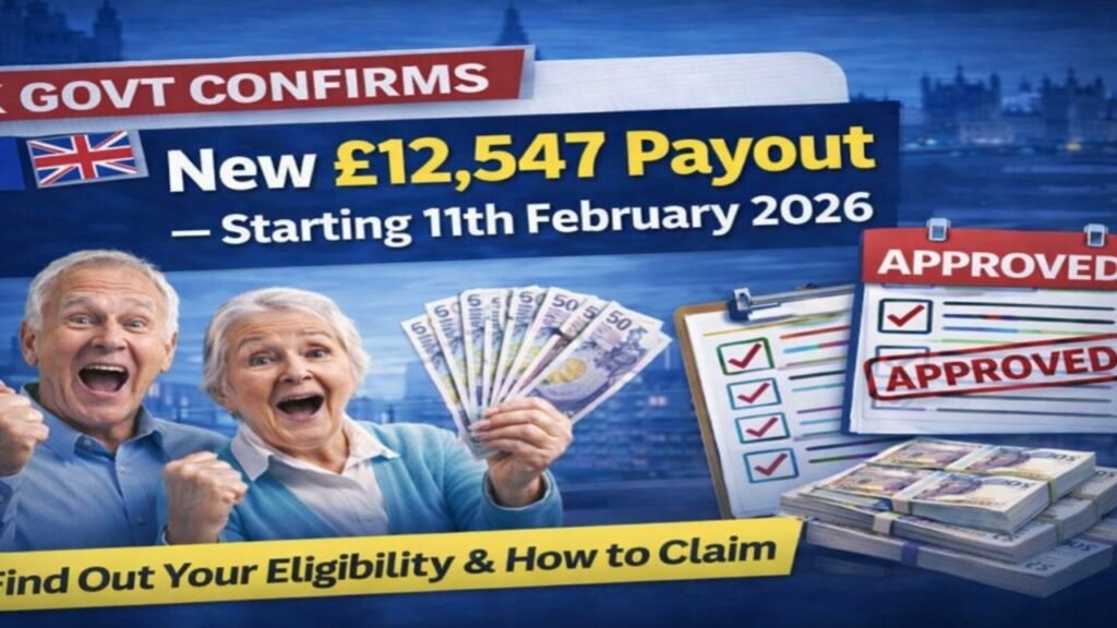 UK £12,547 payout starting 11 February 2026