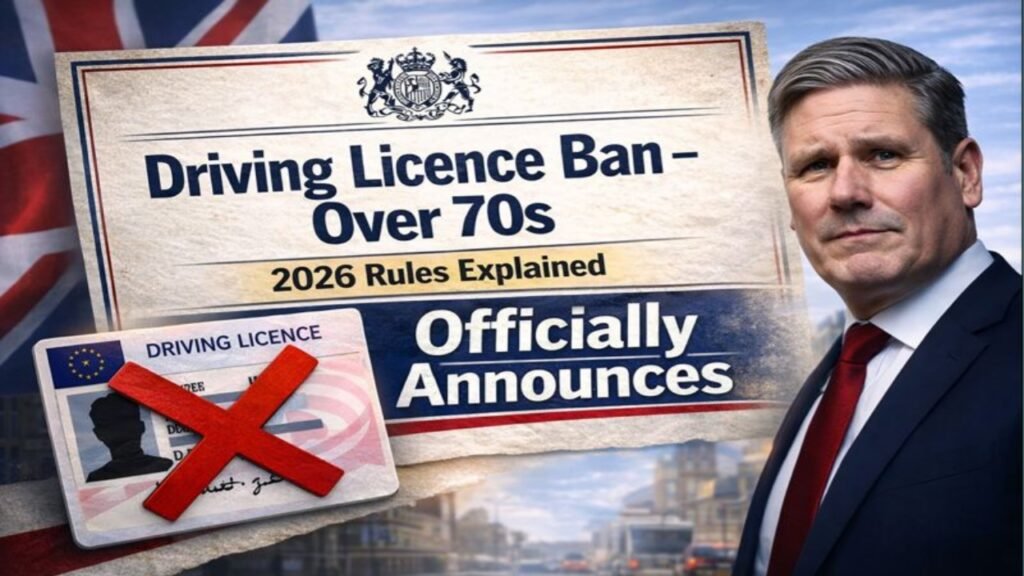 UK Driving Licence Ban for Over-70s 2026